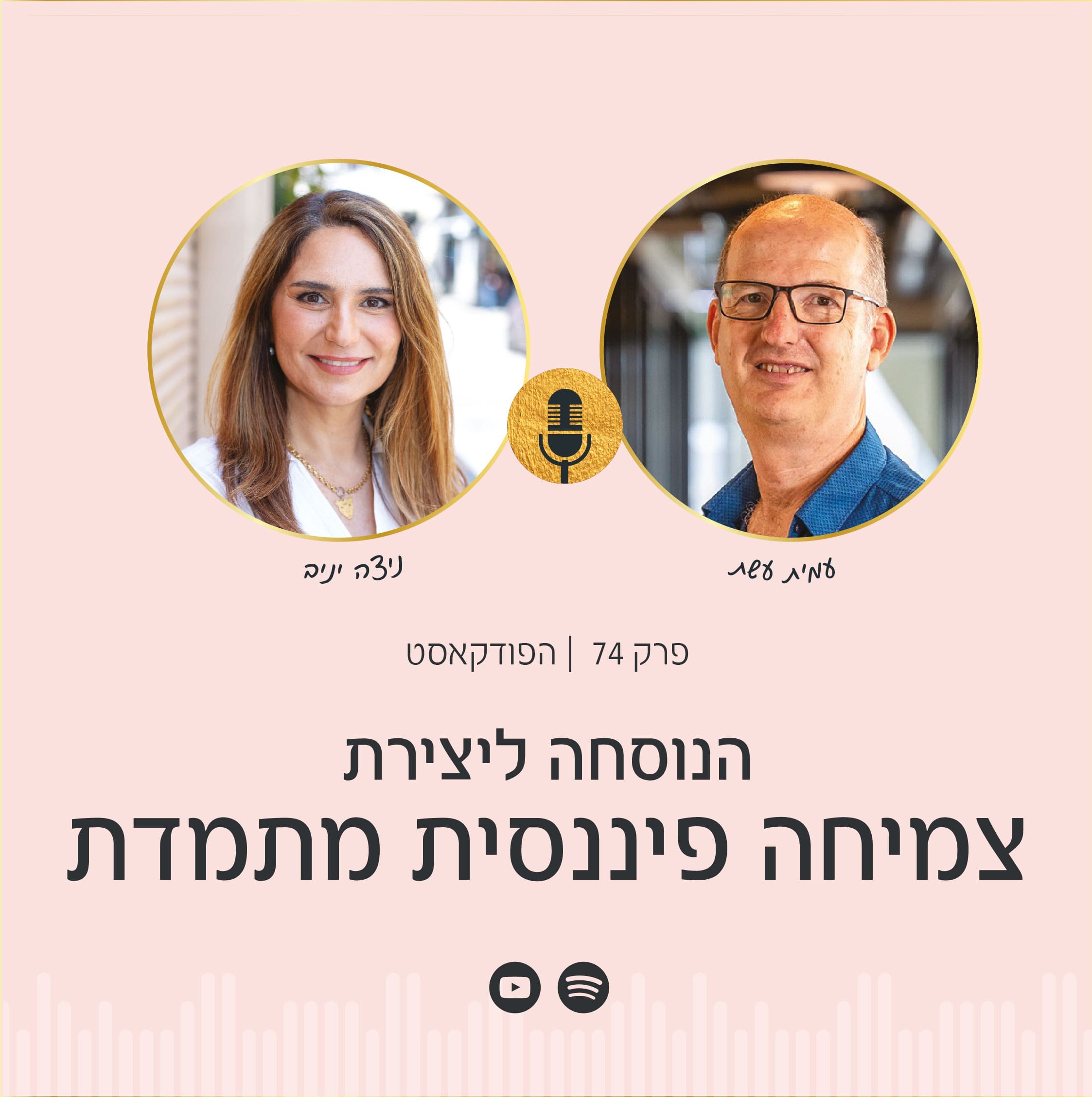 ניצה יניב, מומחית לפסיכולוגיה של הכסף, מראיינת בפודקאסט את עמית עשת, מנטור פיננסי לשיחה על המודל שפיתח ליצירת צמיחה כלכלית מתמדת