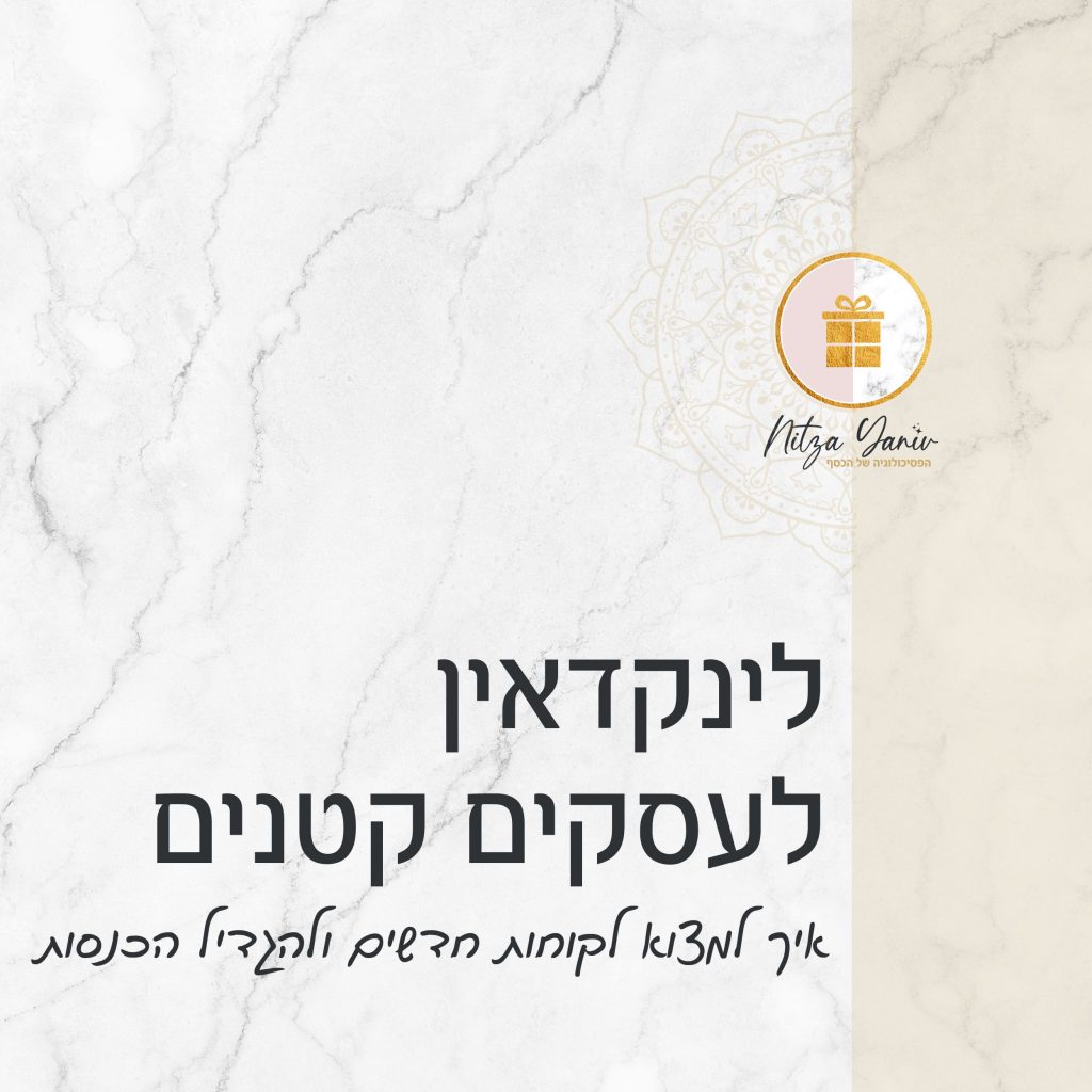 לינקדין לעסקים קטנים - איך למצא לקוחות חדשים ולהגדיל הכנסות